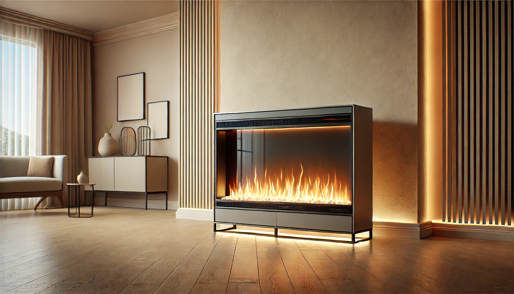 Nowoczesne źródło ciepła i element aranżacji wnętrza